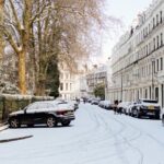 Londone sniegas